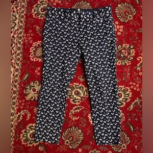 Flower Print Banana Republic Pants Size SZ 8 Women's